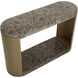 Cavette 50 X 32.5 inch Marble Look / Dark Emperador Outdoor Console Table
